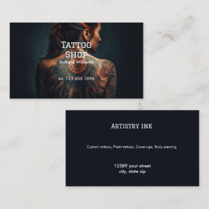 Tattoo Shop Visitenkarte