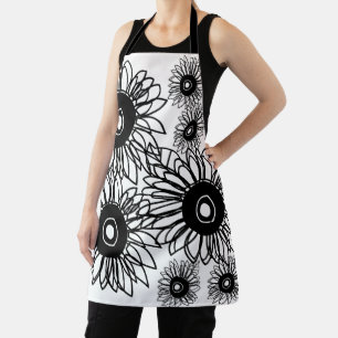 Tattoo Sonnenblume Schwarz-weiße Tattoo Blume Schürze