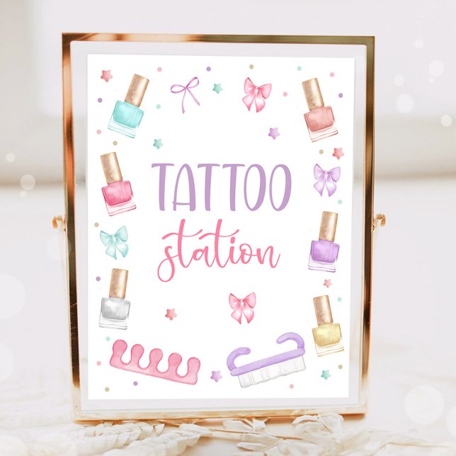 Tattoo Station Mani-Pedi Party Manicure Pedicure Poster (Von Creator hochgeladen)
