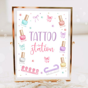 Tattoo-Station Mani-Pedi-Party Maniküre Pediküre Poster