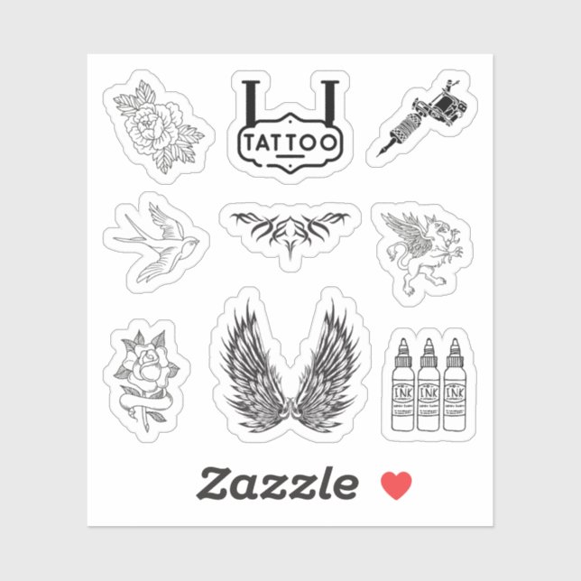 Tattoo Stickers Aufkleber (Blatt)