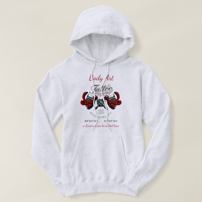 Tattoo Studio Basic Hooded Sweatshirt (Design vorne)