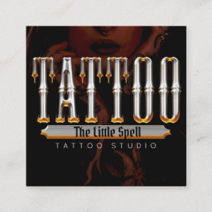 Tattoo Studio Tattoo Artist Quadratische Visitenkarte