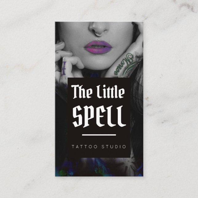 Tattoo-Studio / Tattoo-Künstler Visitenkarte (Vorderseite)