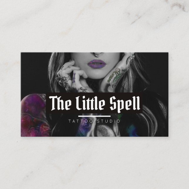 Tattoo-Studio / Tattoo-Künstler Visitenkarte (Vorderseite)