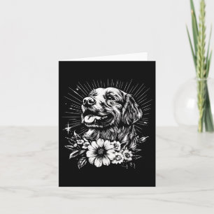 Tattoo Style Lover Golden Retriever Retriever Retr Karte