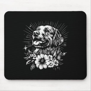 Tattoo Style Lover Golden Retriever Retriever Retr Mousepad