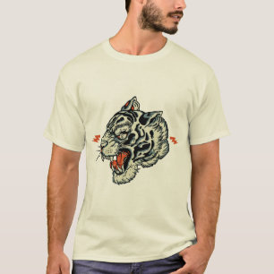 Tattoo-Tigerstil T-Shirt