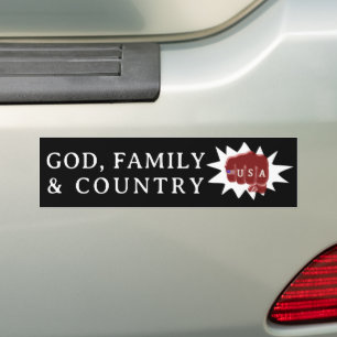 Tattoo US Flag Fist Bump GOD FAMILY LAND Autoaufkleber