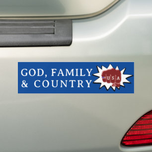 Tattoo US Flag Fist Bump GOD FAMILY LAND Autoaufkleber