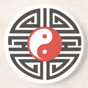 Tattoo Yin & Yang Untersetzer