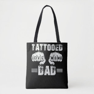 Tattooed Dad Love Mama Tasche