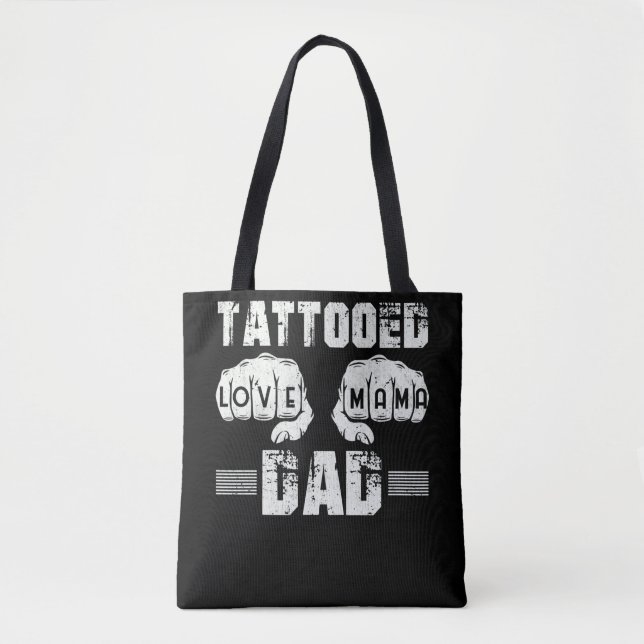 Tattooed Dad Love Mama Tasche (Vorderseite)