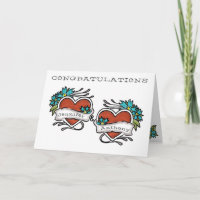 Tattooed Hearts, Tattoo Hochzeit Herzlichen Glückw