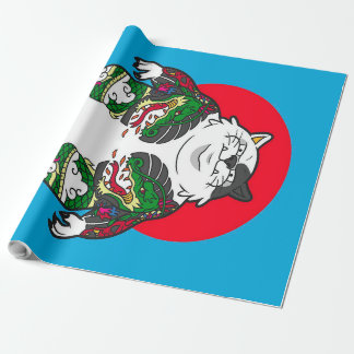 Tattooed Sumo Cat |Adorable Cat Geschenkpapier