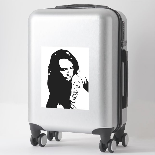 Tattooid Girl Aufkleber (Koffer)