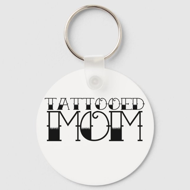 Tattooische Mama Schlüsselanhänger (Vorderseite)