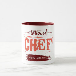 Tattooischer Koch schändet die Erholung. Geschenki Tasse