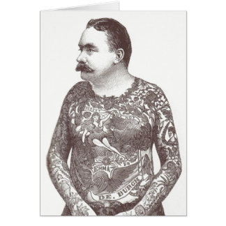 Tattooischer Viktorianischer Typ mit Mustache