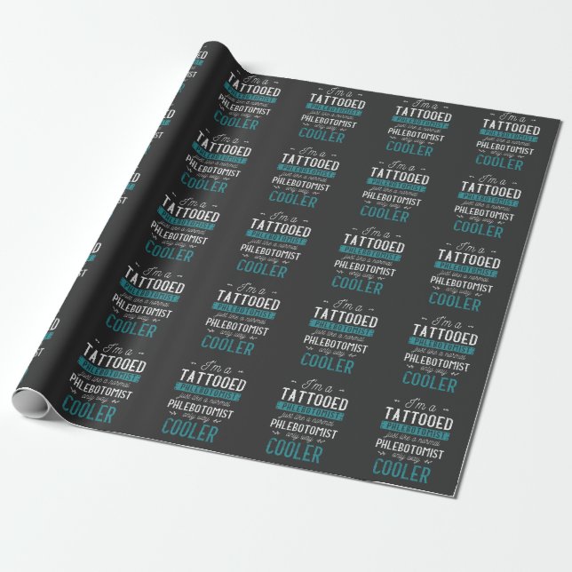 Tattooophlebotomist Inkted Tattoo Phlebotomie Geschenkpapier (Ungerollt)