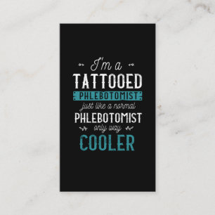 Tattooophlebotomist Inkted Tattoo Phlebotomie Visitenkarte