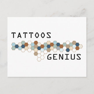 Tattoos Genius Postkarte