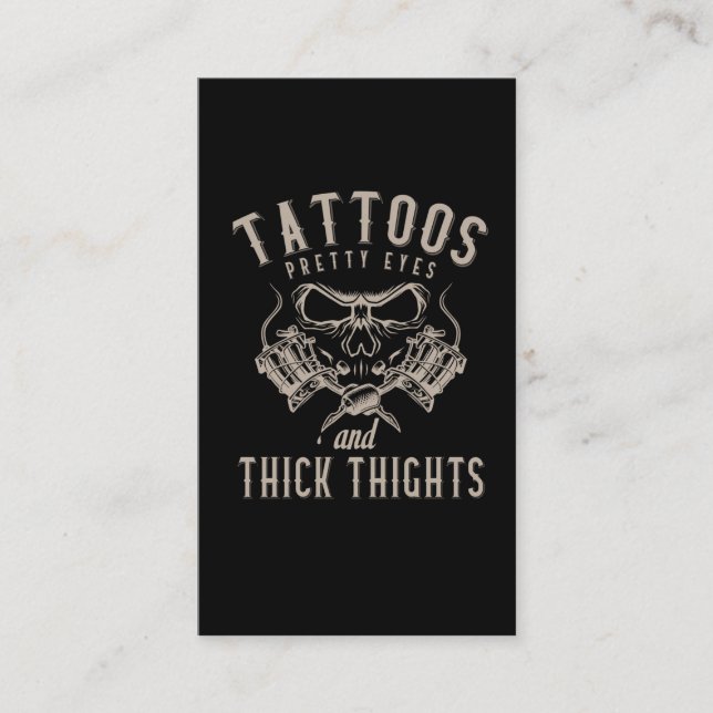Tattoos Lover Inkted Tattoo Artist Visitenkarte (Vorderseite)
