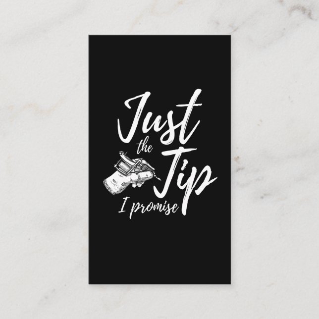 Tattoos Lover Tipp Inkted Tattoo Artist Visitenkarte (Vorderseite)