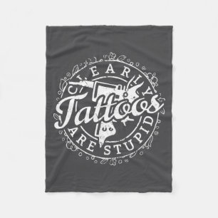 Tattoos sind Stud-Shirt Lustiger Tattoo-Künstler T Fleecedecke