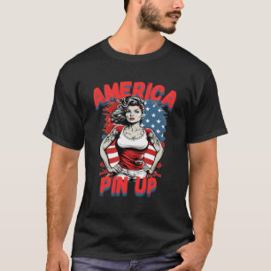 TattooUp American Flag Moody and Seducduction T-Shirt