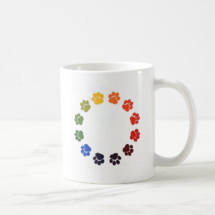 Tatze druckt Kreis Kaffeetasse