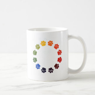 Tatze druckt Kreis Kaffeetasse