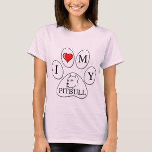 TATZE - i-Herz meine Grube Stier - Liebe-Hund T-Shirt