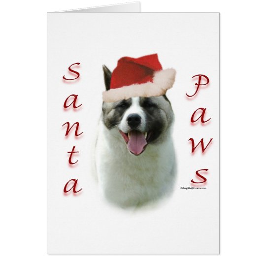 Tatzen Akitas Sankt Karte