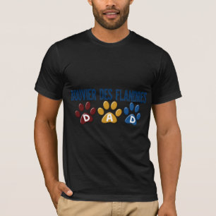 Tatzen-Druck 1 VATER BOUVIER DES FLANDRES T-Shirt