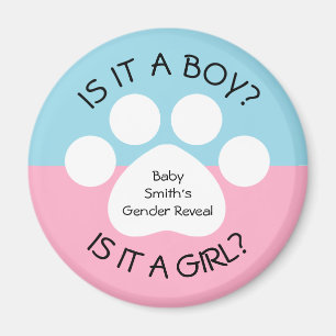 Tatzen-Druck-Geschlecht decken auf Magnet