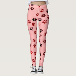 Tatzen-Druck-Leggings für Hundeliebhaber Leggings
