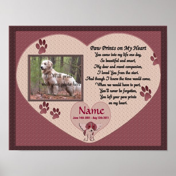 Gedicht Hund Poster Zazzle.ch