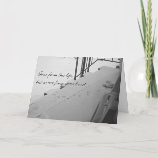 Tatzen-Drucke in der Karte (Vorderseite)