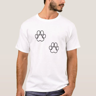 Tatzen-Drucke T-Shirt
