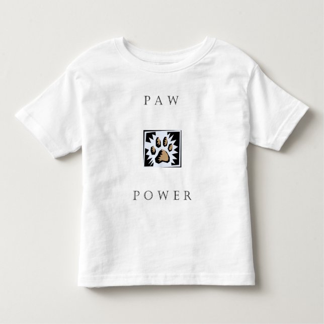 Tatzen-Power Kleinkind T-shirt (Vorderseite)