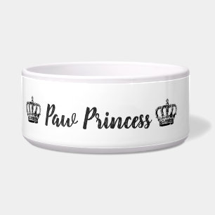 Tatzen-Prinzessin Food/Wasser-Haustier-Schüssel Napf