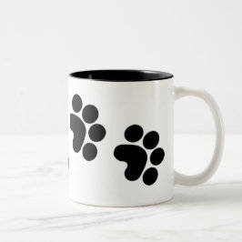 Tatzendruck-Kaffee-Tasse Zweifarbige Tasse