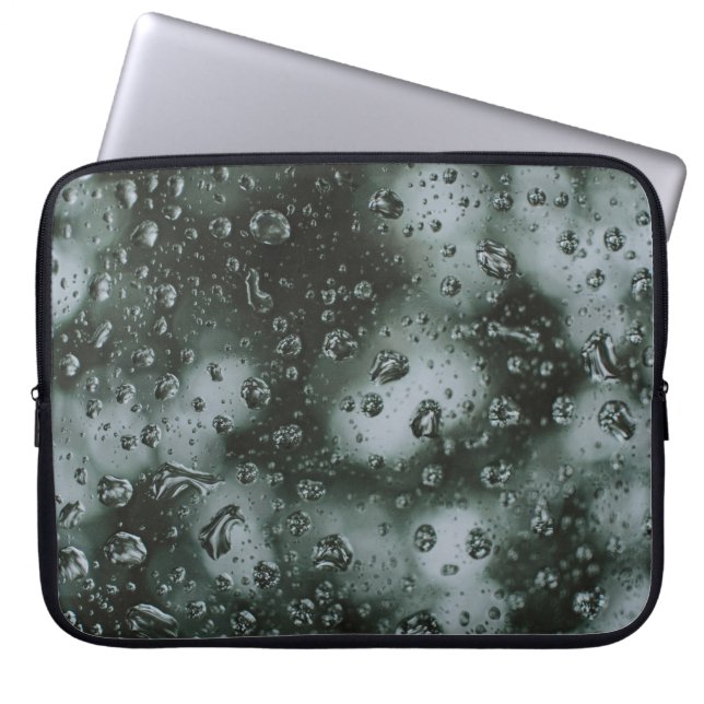 Tau auf Glas Laptopschutzhülle (Vorderseite)