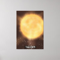 Tau Ceti Space Art Poster