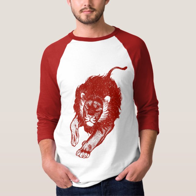 Tau des Löwe-Kleides (rot) T-Shirt (Vorderseite)