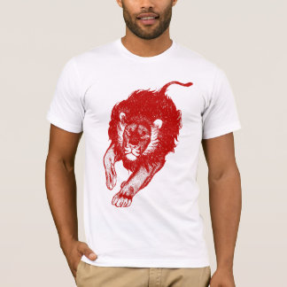 Tau du T-shirt de lions (rouge)