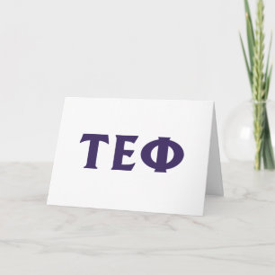 Tau Epsilon Phi Buchstaben Karte