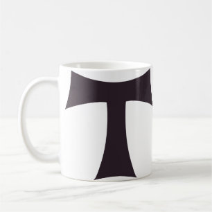 Tau-Kreuz Franziskanisches Glaubenssymbol Kunst Kaffeetasse