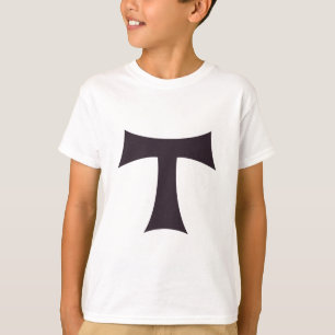 Tau-Kreuz Franziskanisches Glaubenssymbol Kunst T-Shirt
